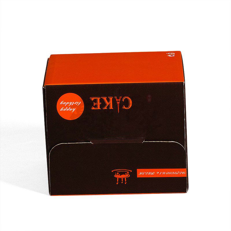 Disposable Paper Packaging Cardboard Big Black Cake Box Birthday Cake Box with Clear Window Clear Gift Box