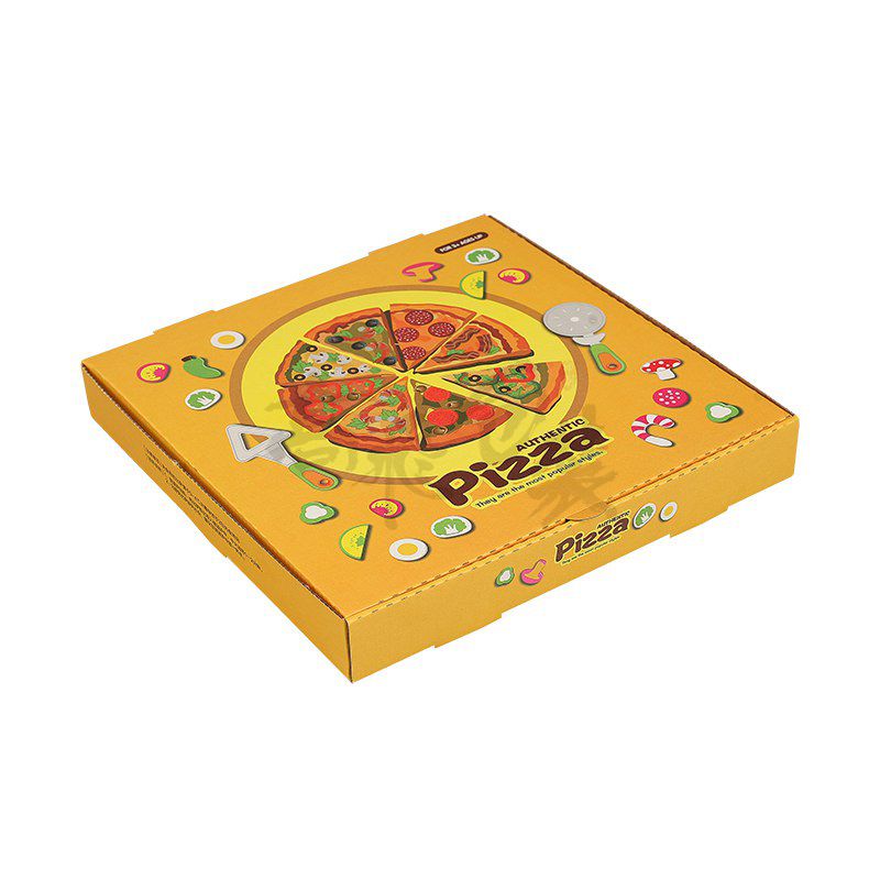 Eco Friendly Craft Paper Box for Pizza with Flexo Print