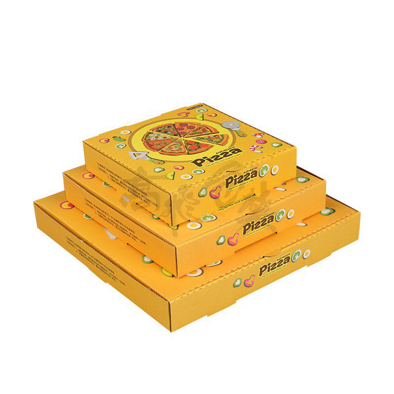 Eco Friendly Craft Paper Box for Pizza with Flexo Print