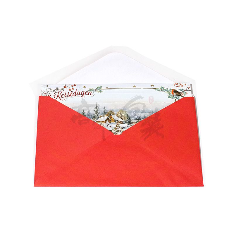 3d Handmade Wholesale Laser Cut Paper Magic Christmas Greeting Gift Cards with Envelope