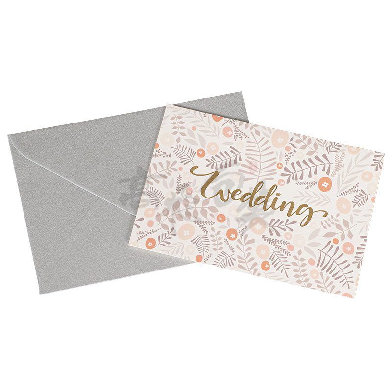 Eco friendly Custom Print Handmade Recordable Greeting Hot Stamping Thank You Cards for Wedding Walmart