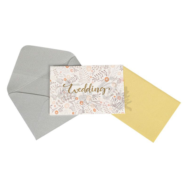 Eco friendly Custom Print Handmade Recordable Greeting Hot Stamping Thank You Cards for Wedding Walmart