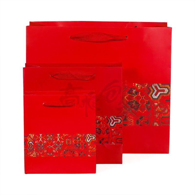 OEM Custom Printed Laminated Kraft Wedding Bags Paper Gift Shopping Packaging Bags For Clothes