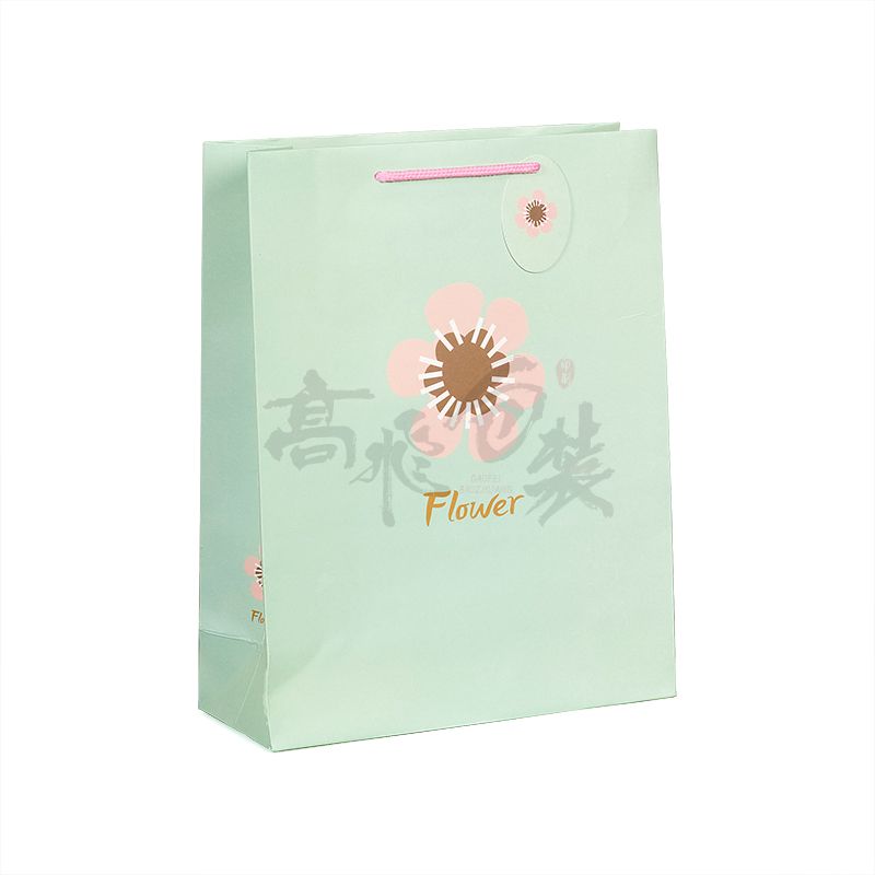 OEM Service Custom Logo waterproof glossy Shopping paper bag