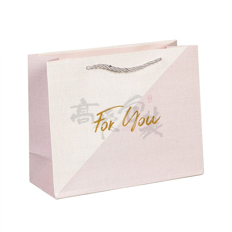 China Factory hot sale high capacity custom logo printed long handle folding paper bag