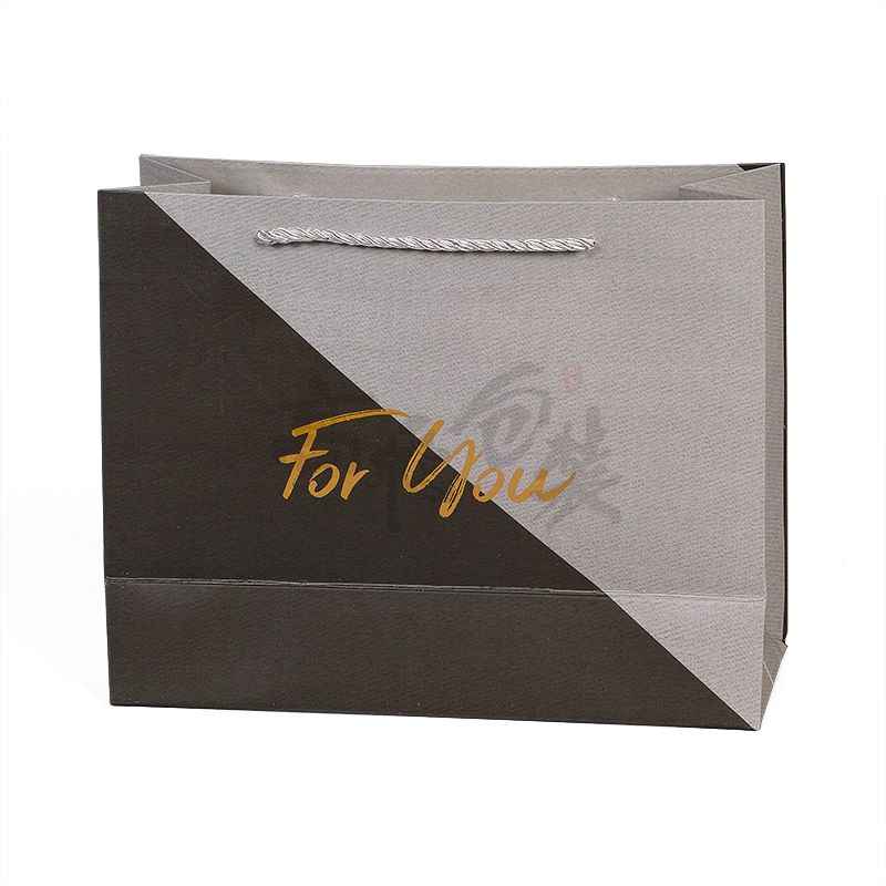 250 gsm art biodegradable automatic advertising shopping paper bag with custom logo printed