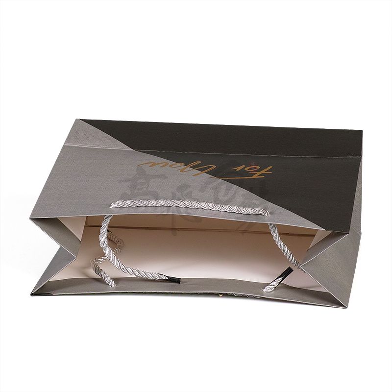 250 gsm art biodegradable automatic advertising shopping paper bag with custom logo printed
