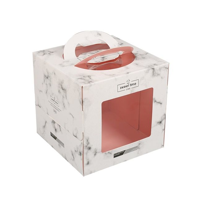 Custom Logo printed shopping paper box for food and loaf cake boxes