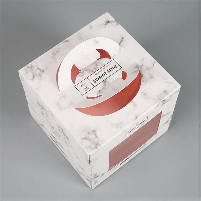 Custom Logo printed shopping paper box for food and loaf cake boxes