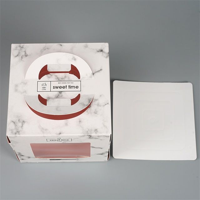 Custom Logo printed shopping paper box for food and loaf cake boxes