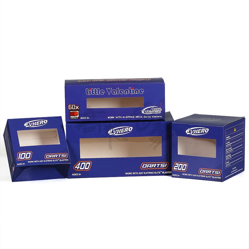 Custom Recycled Kraft Cardboard Folding Packaging Paper Gift Box With Window
