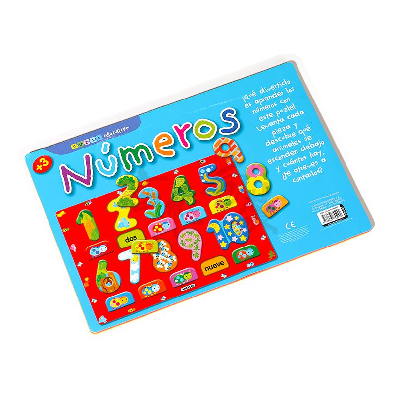 Custom Wholesale Early Puzzle Educational Paper Cardboard Children Intelligent Toys For Kids