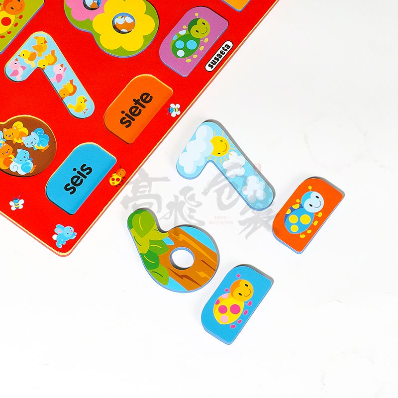 Custom Wholesale Early Puzzle Educational Paper Cardboard Children Intelligent Toys For Kids