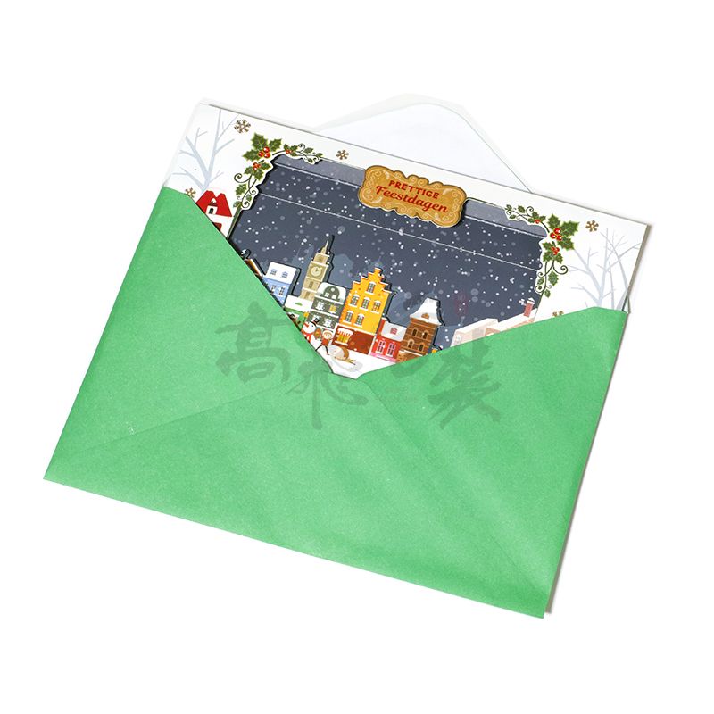 Custom Happy Merry Christmas Greeting Wedding Thanks Business Card Costume
