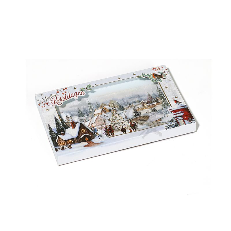 3d Handmade Wholesale Laser Cut Paper Magic Christmas Greeting Gift Cards With Envelope