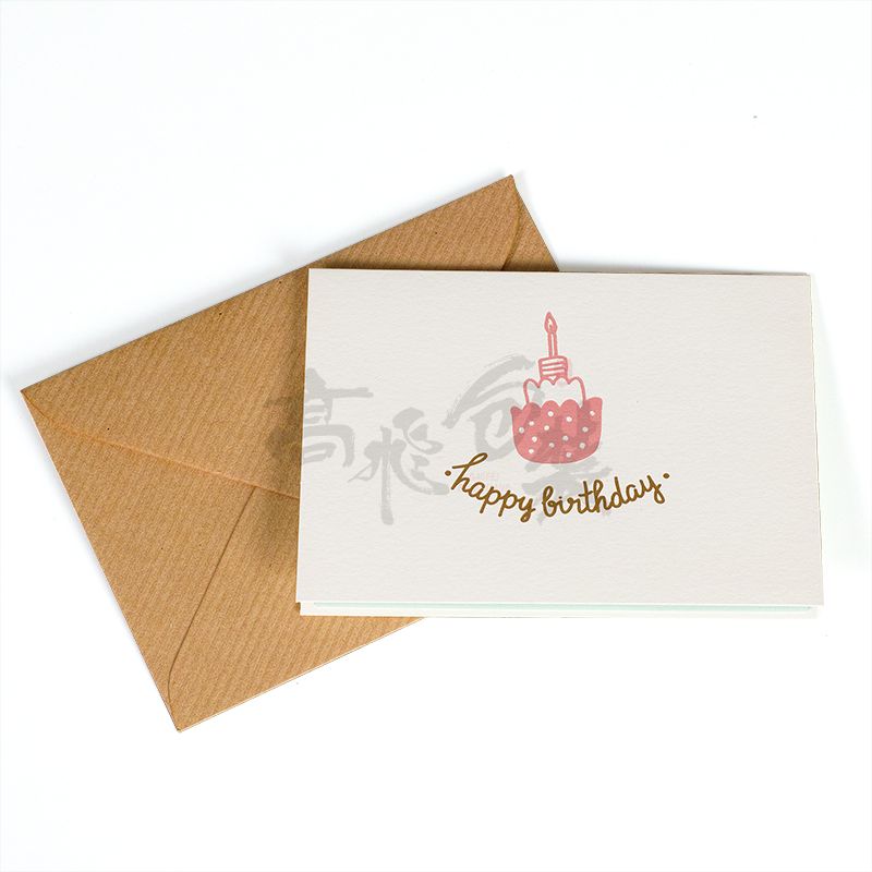 Eco friendly wholesale happy birthday invitation greeting gift cards printed for kids box set