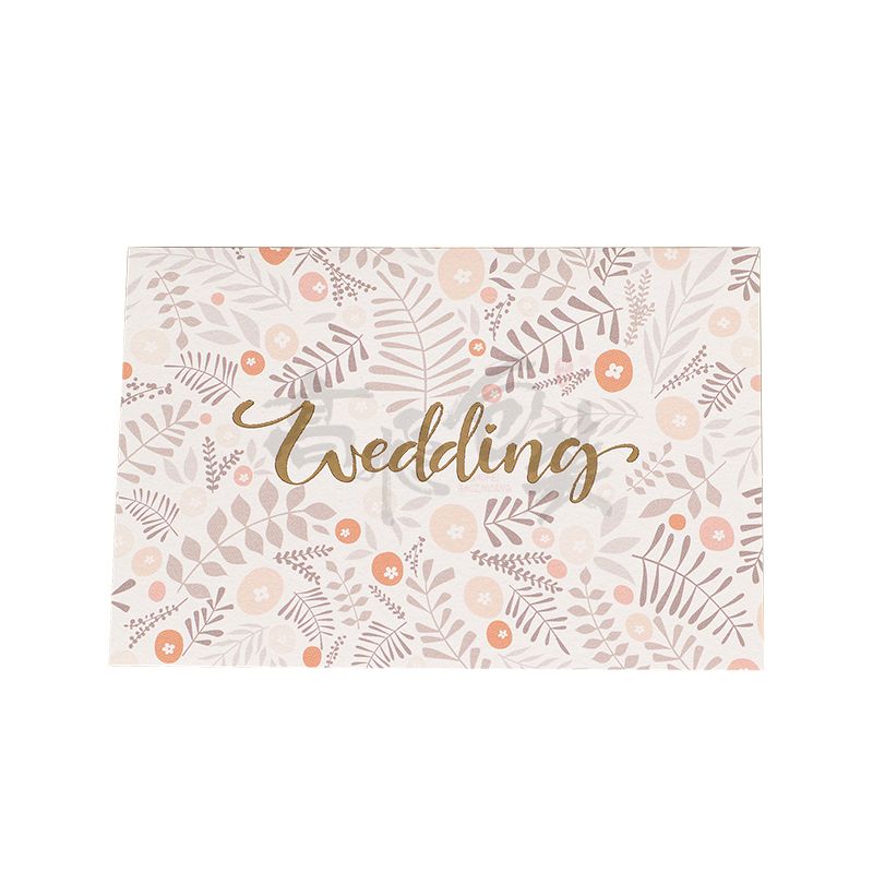 Eco friendly Custom Print Handmade Recordable Greeting Hot Stamping Thank You Cards for Wedding Walmart