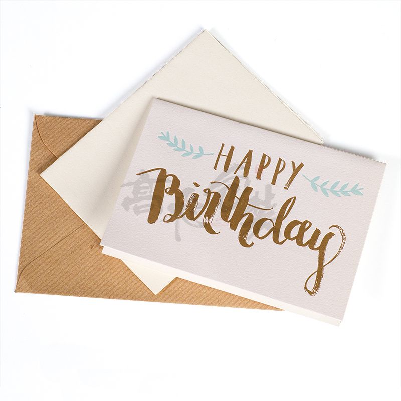 Chinese Handmade Birthday Invitation Paper Birthday cards with envelope