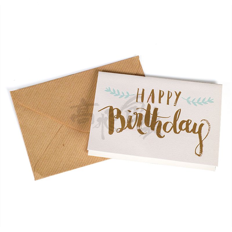 Chinese Handmade Birthday Invitation Paper Birthday cards with envelope