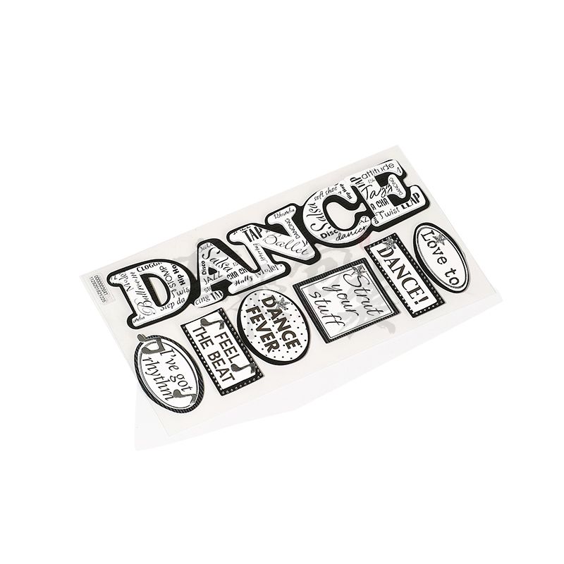 Strong Adhesive Paper Thermal Transparent Pvc 3d Nail Label Vinyl Face Sticker Custom for Kids