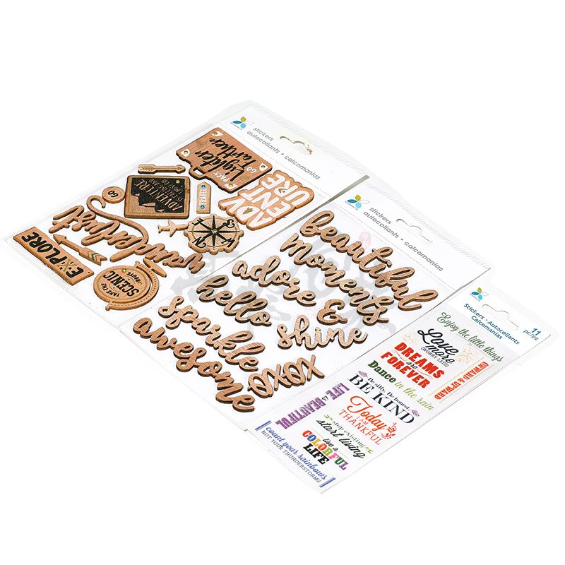 Customised Removable Decorative Wallpapers Wood Furniture Laptop 3m Advertising Stickers