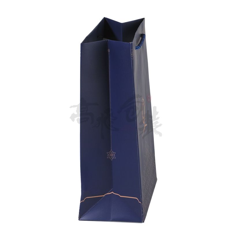Custom Wine Branded Bottle Paper Packaging Bags With Logo