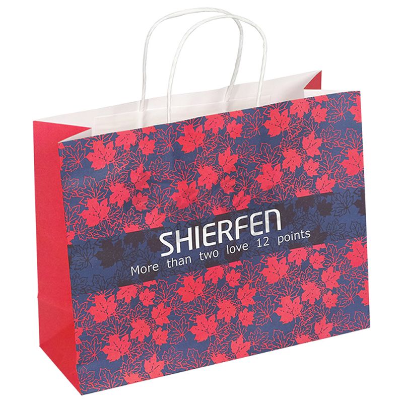 custom craft paper bags with handles shopping paper bag wholesale