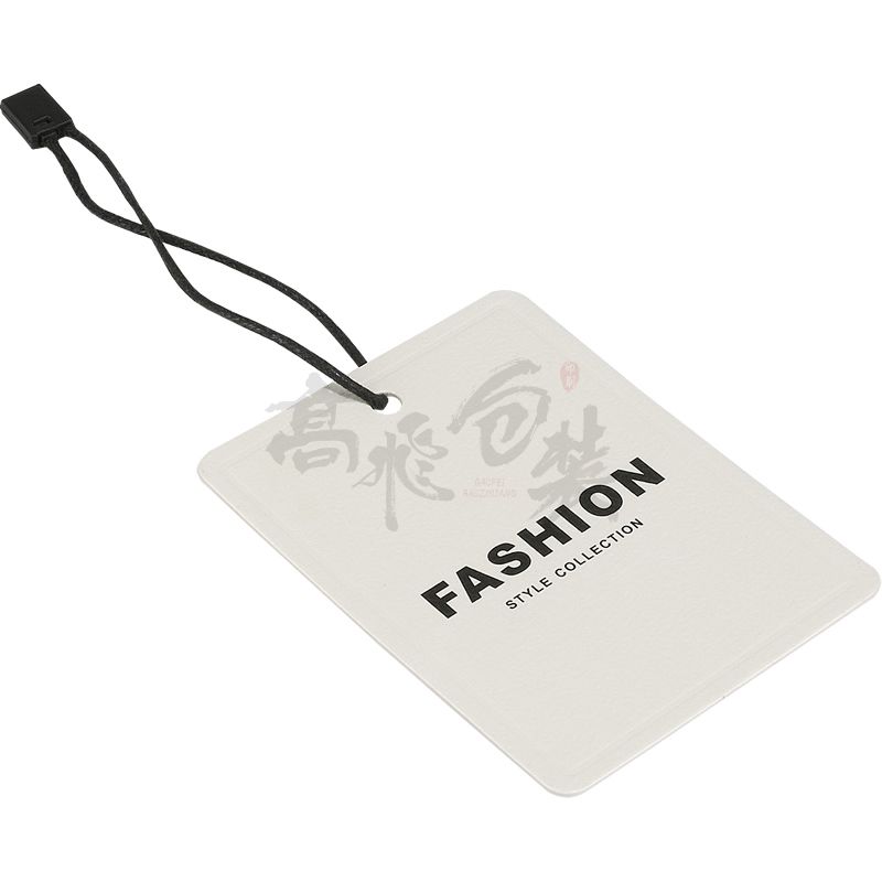 Cheap Custom Design Printing Name Logo Paper Garment Hangtag Labels Clothing Hang Tags with String