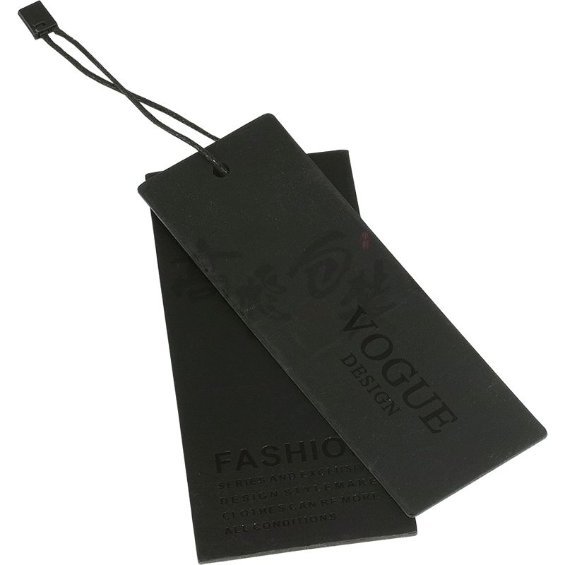 Custom Embossed Logo Paper Card Recycled Garment Tags