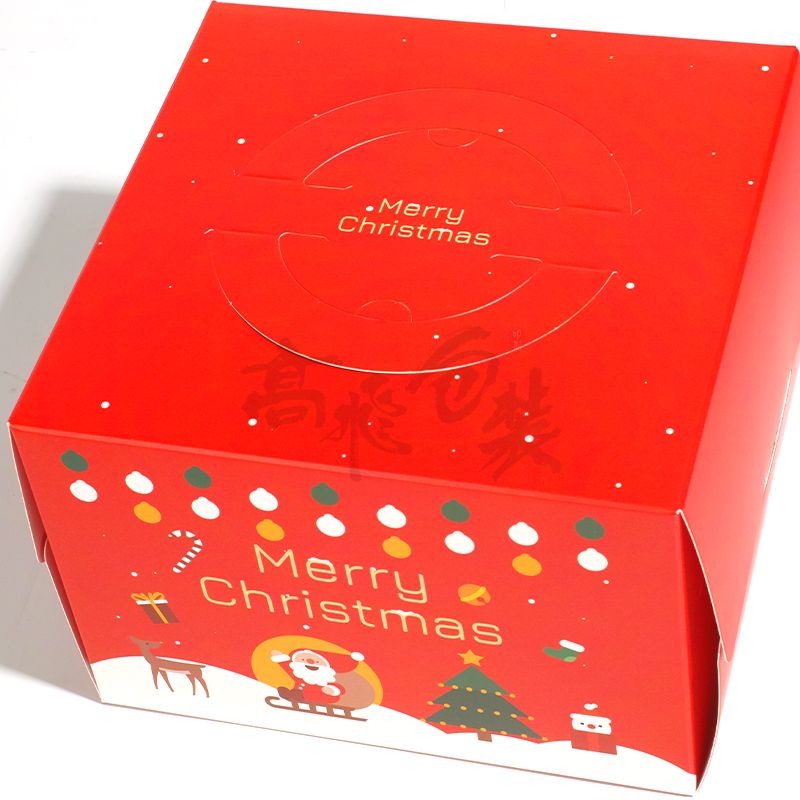 Red Wholesale Sale Custom Logo Print Cardboard Paper Packaging Birthday Wedding Cake Box
