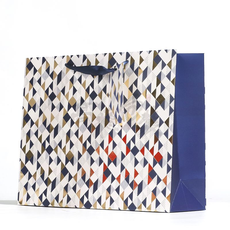 ECO-Friendly Custom Printed Your Own Logo White Brown Kraft Gift Craft Shopping Paper Bag With Handles