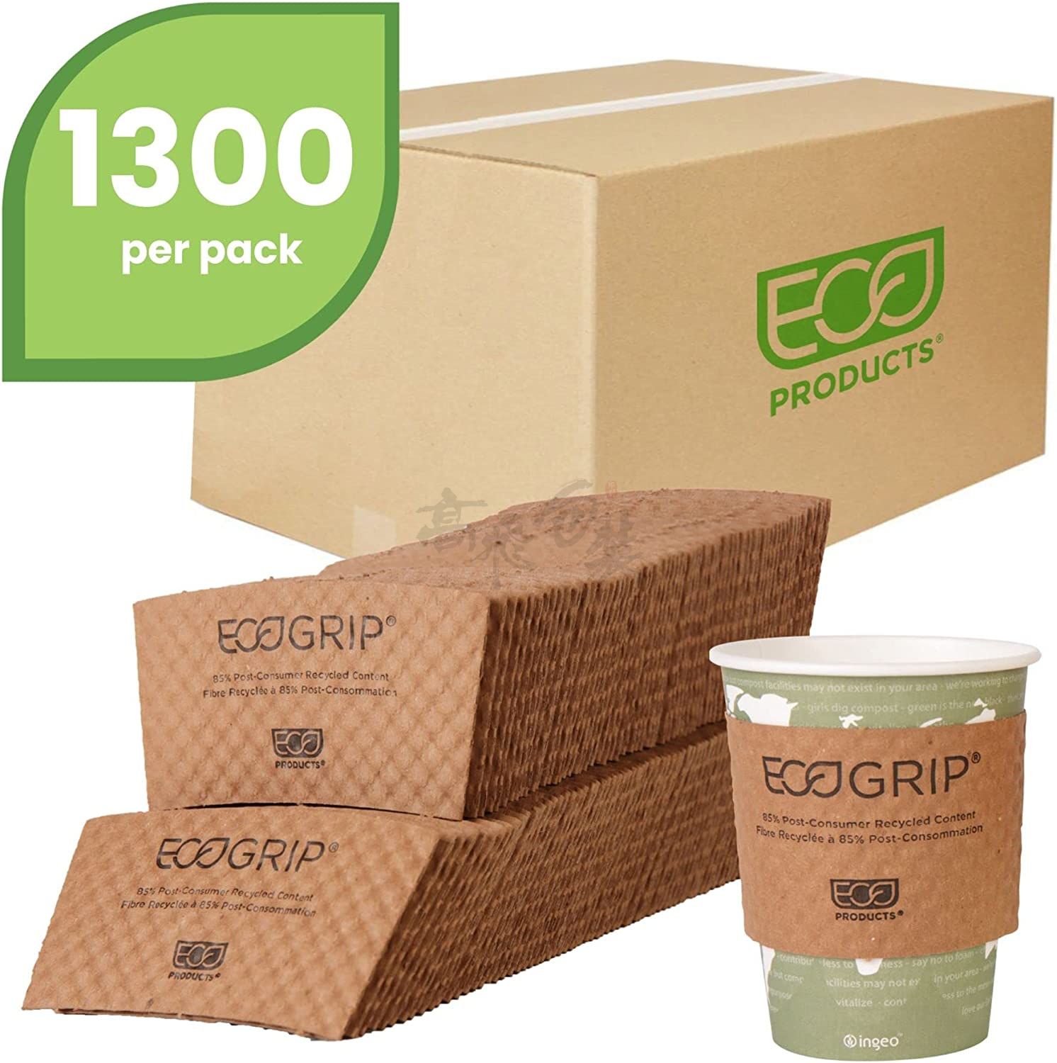 Kraft Corrugated Paper Disposable Hot Drink Holder for 10oz, 12oz, 16oz, 20oz Coffee Milk Cup Sleeves