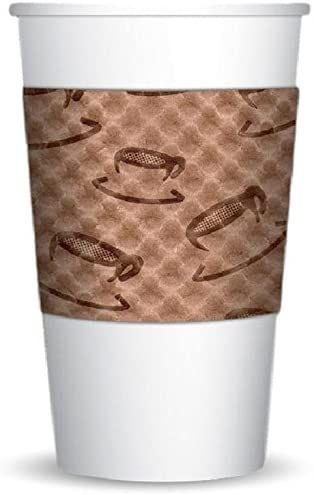 Kraft Corrugated Paper Hot Coffee Milk Tea Beverage And Hand Protector Cup Sleeve With Printing