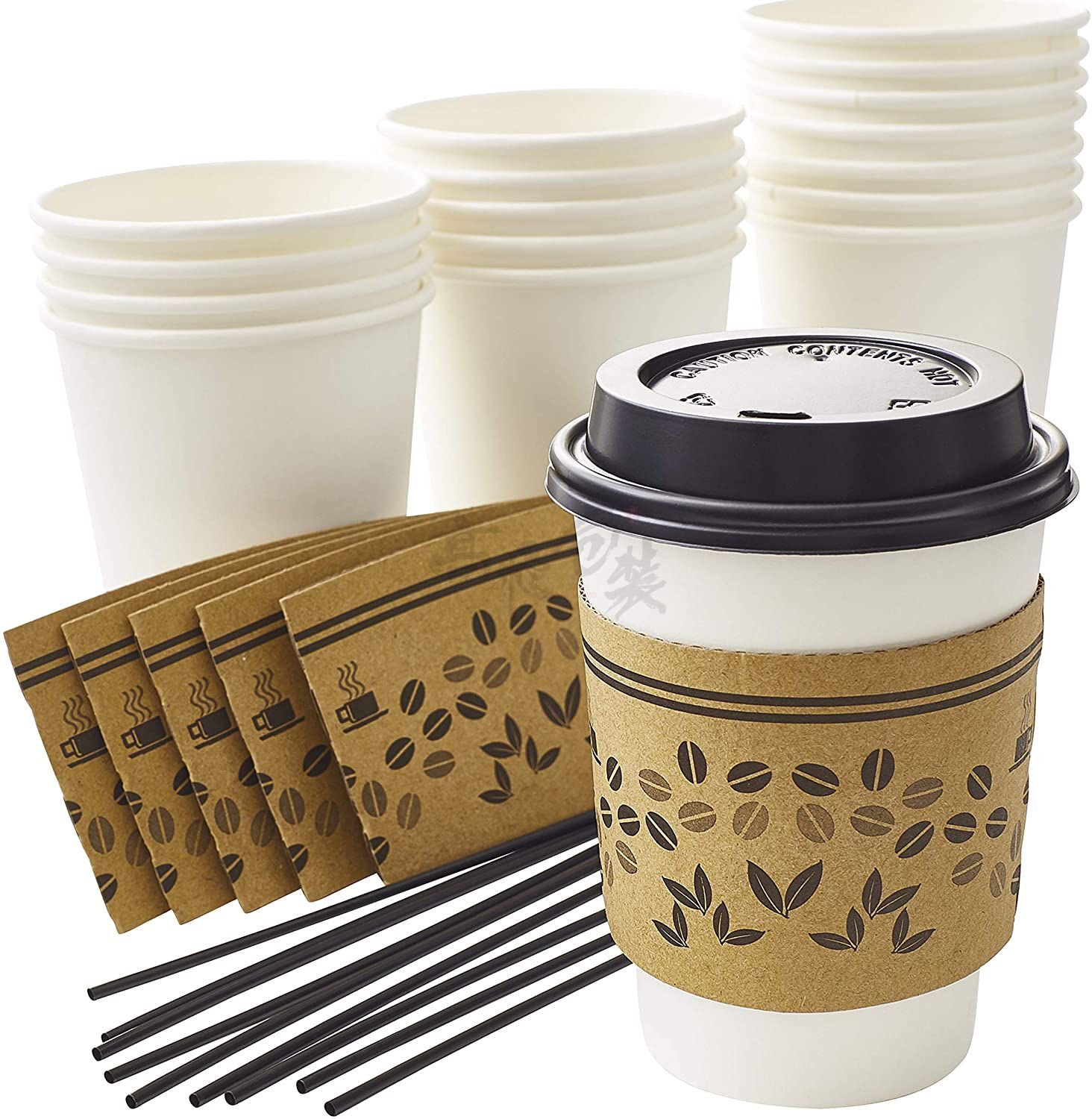 Custom Disposable Biodegradable Compostable Corrugated Kraft Paper Cup Sleeve Java Jackets Bulk Hot Coffee Sleeves Printing