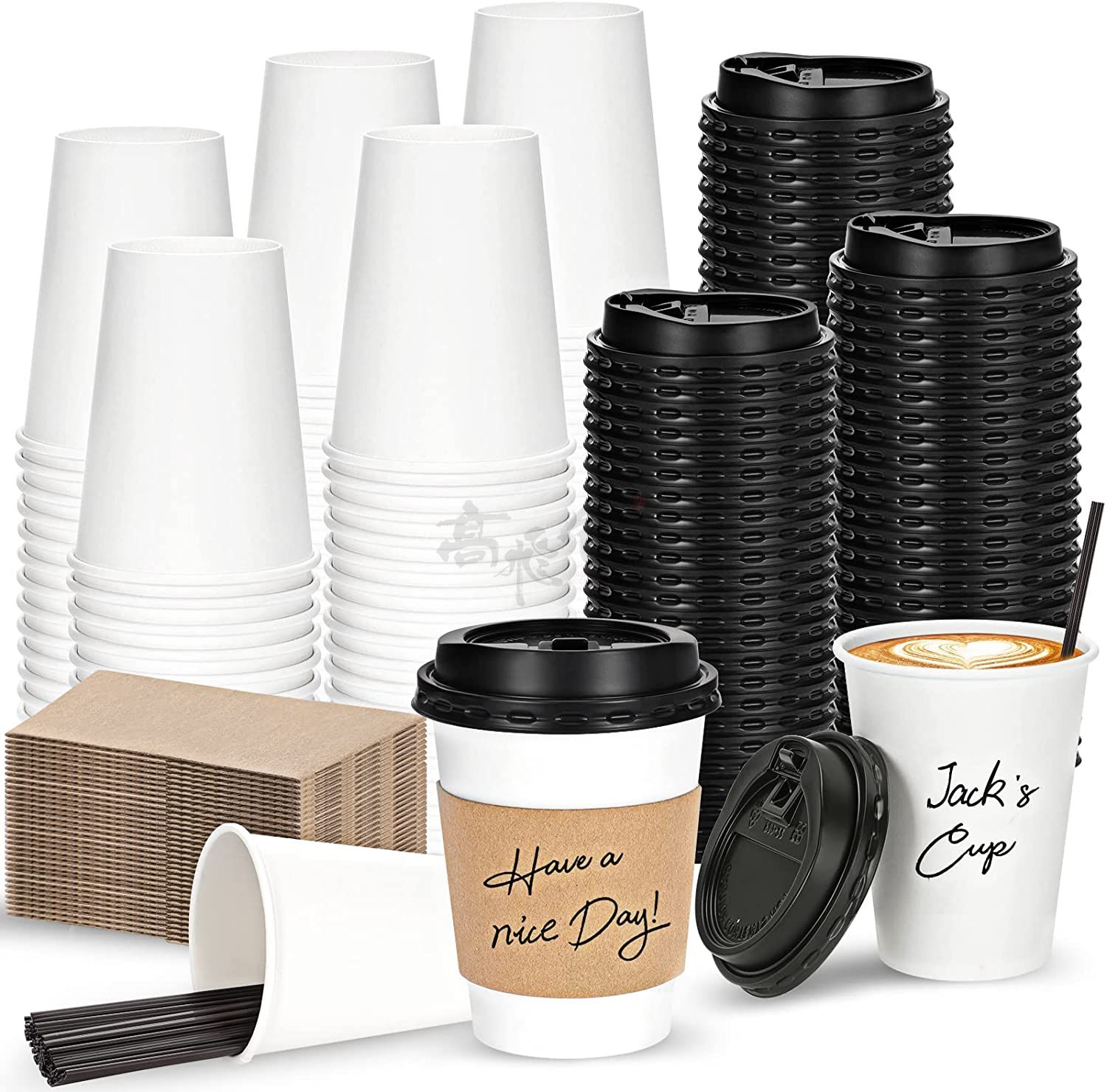 FSC Customized Printed Reusable Paper Sleeve For Hot Drink Kraft Coffee Cup Sleeve Holder