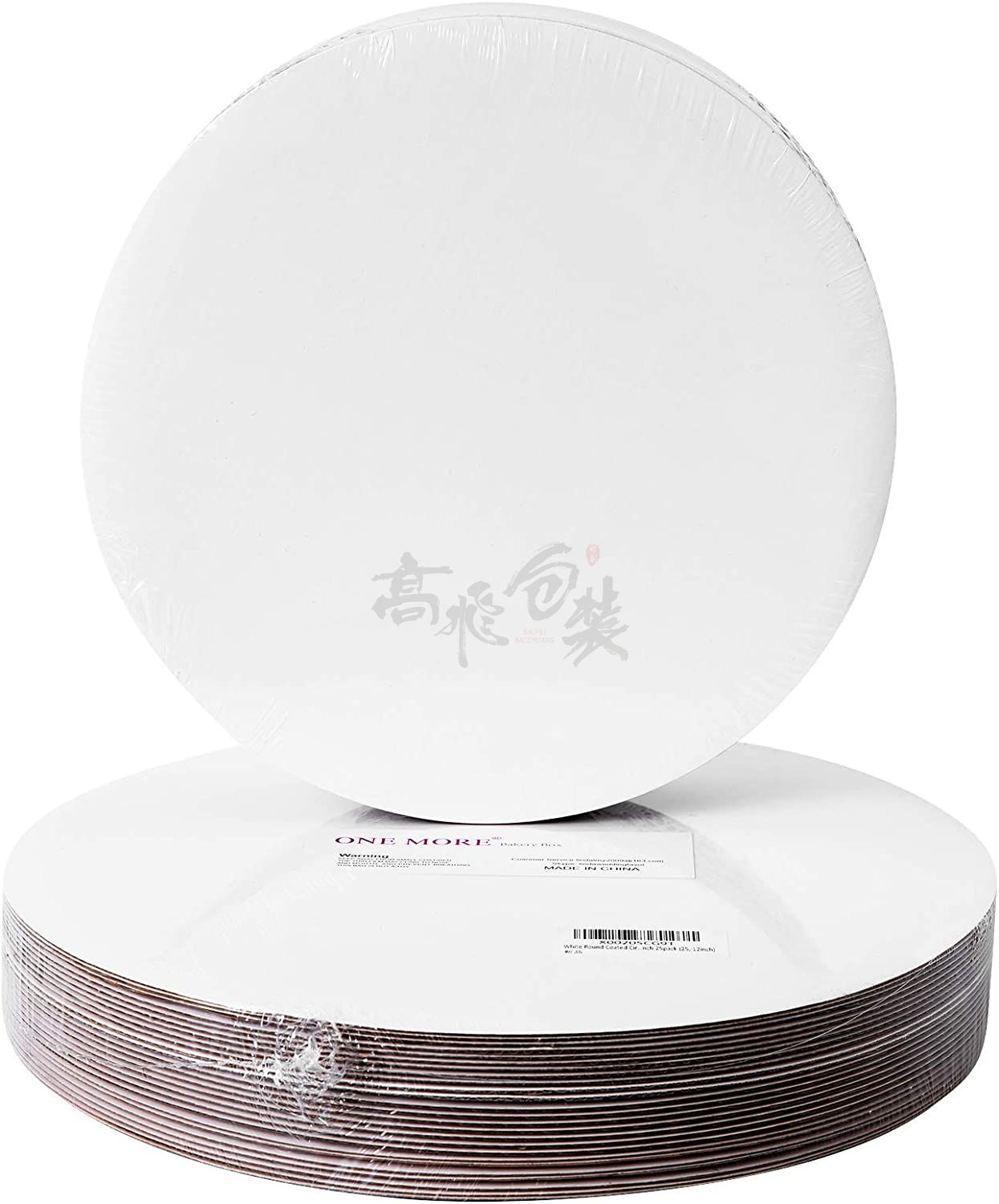 White Disposable Food-Grade Cardboard Cake Circle Base Boards Cake Plate Platter Cake Board Round