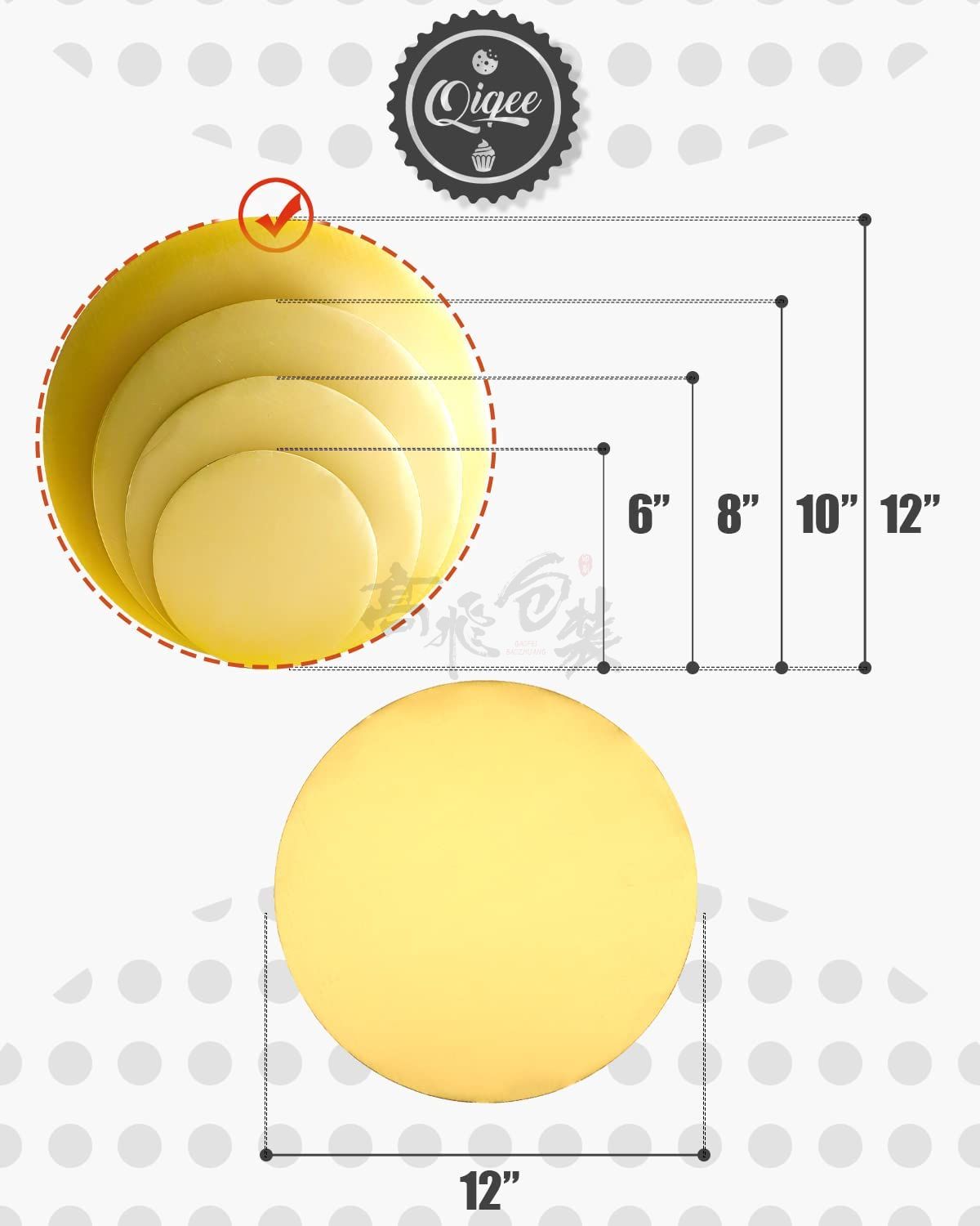 Custom Wholesale Factory Cake Round Base Board Golden White Silver Cake Board Wedding Disposable Decorating Circle Cardboard