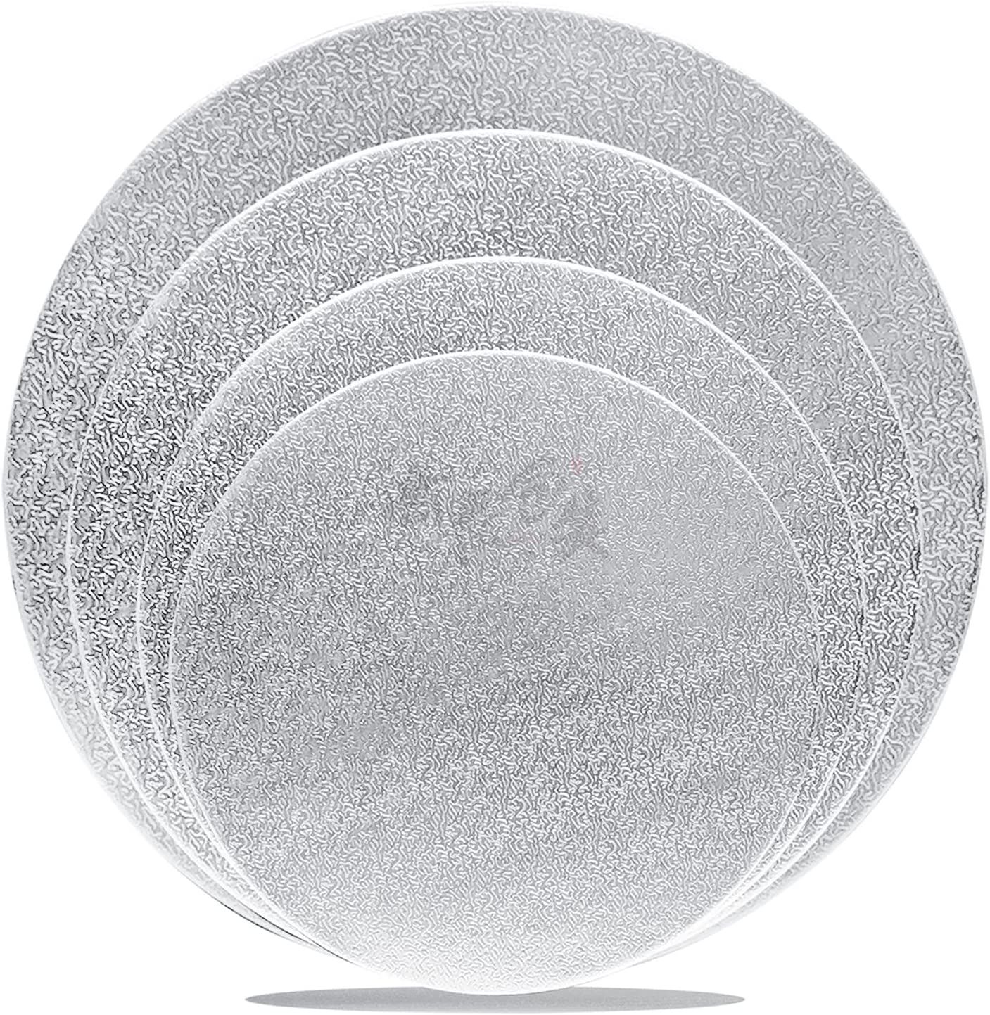 Silver Cake Boards Sliver Foil Round Cake Circles 6, 8, 10, 12 Inch Cake Base Cardboard For Baking Cake