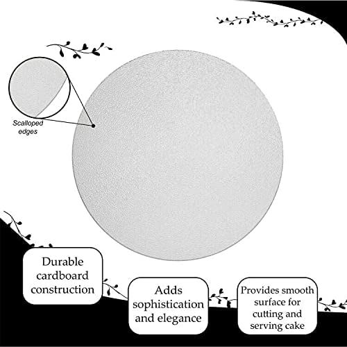 Silver Cake Boards Sliver Foil Round Cake Circles 6, 8, 10, 12 Inch Cake Base Cardboard For Baking Cake