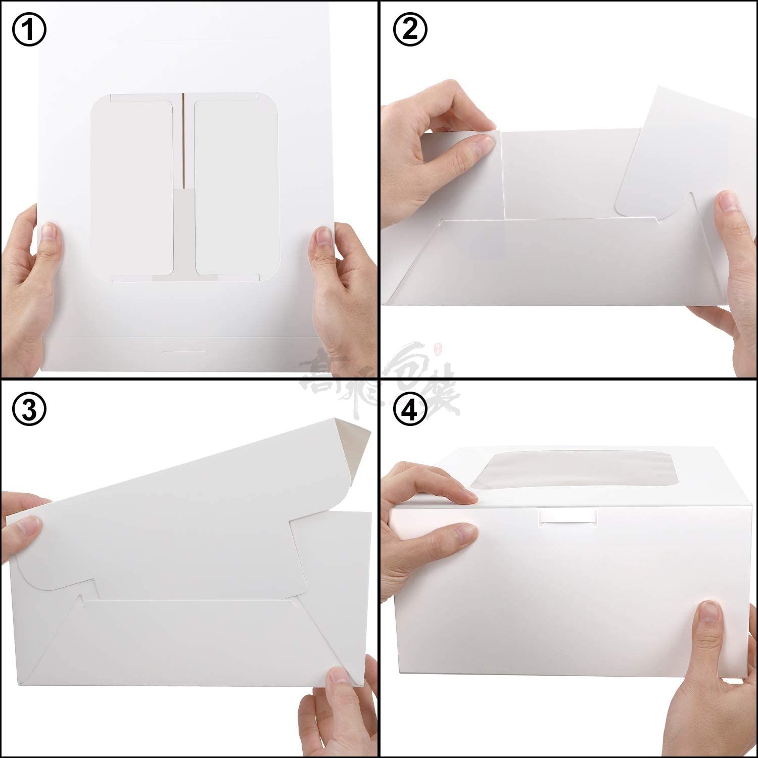 Wholesale White Bakery Wedding Cake Boxes 10 x 10 x 5 Inches Cake Boxes With Window 10 Inches Round Cake Base