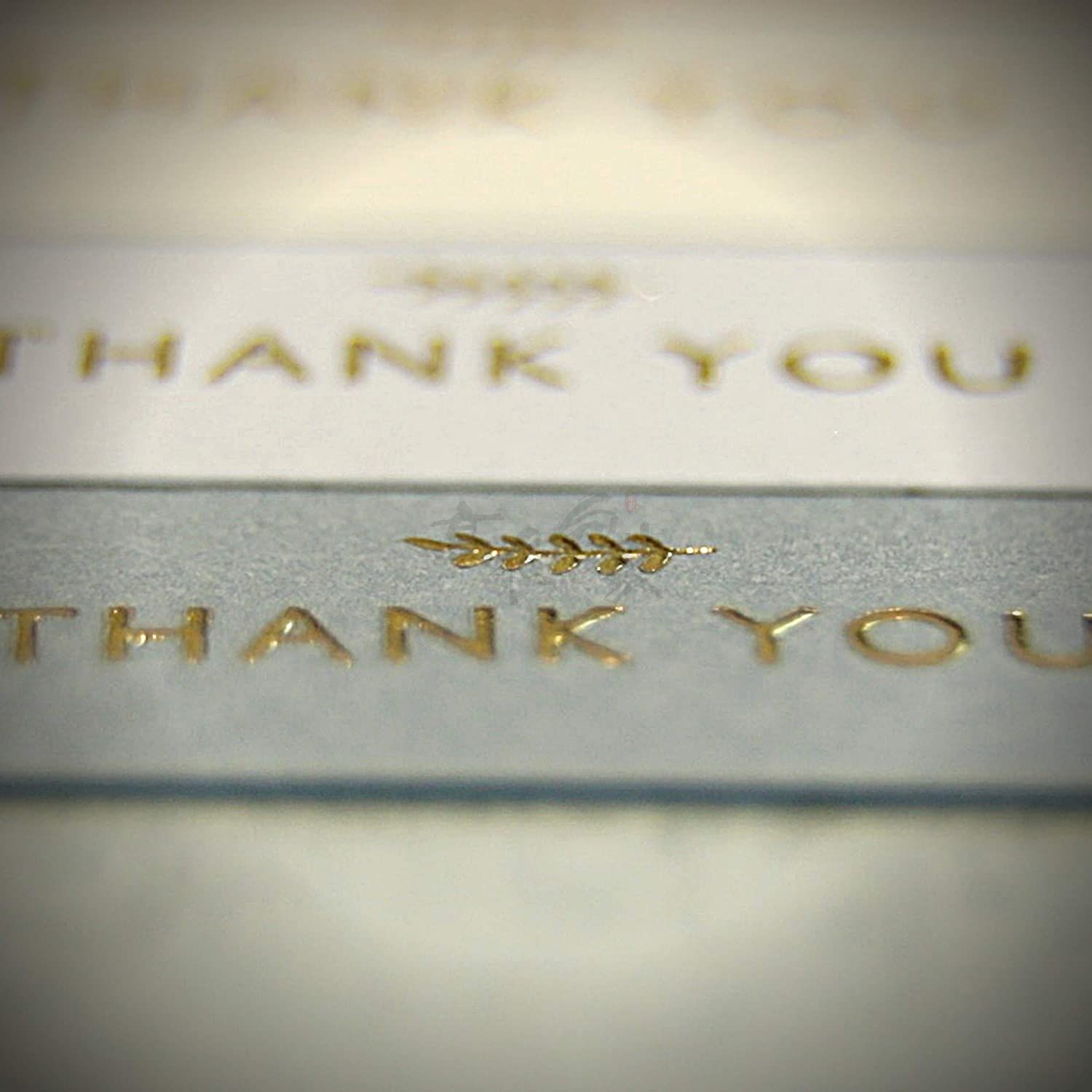 Custom Gold and Navy Thank You Notes Cards Assortment with Envelopes for Wedding and Bridal Shower and Baby Shower and Business and Graduation