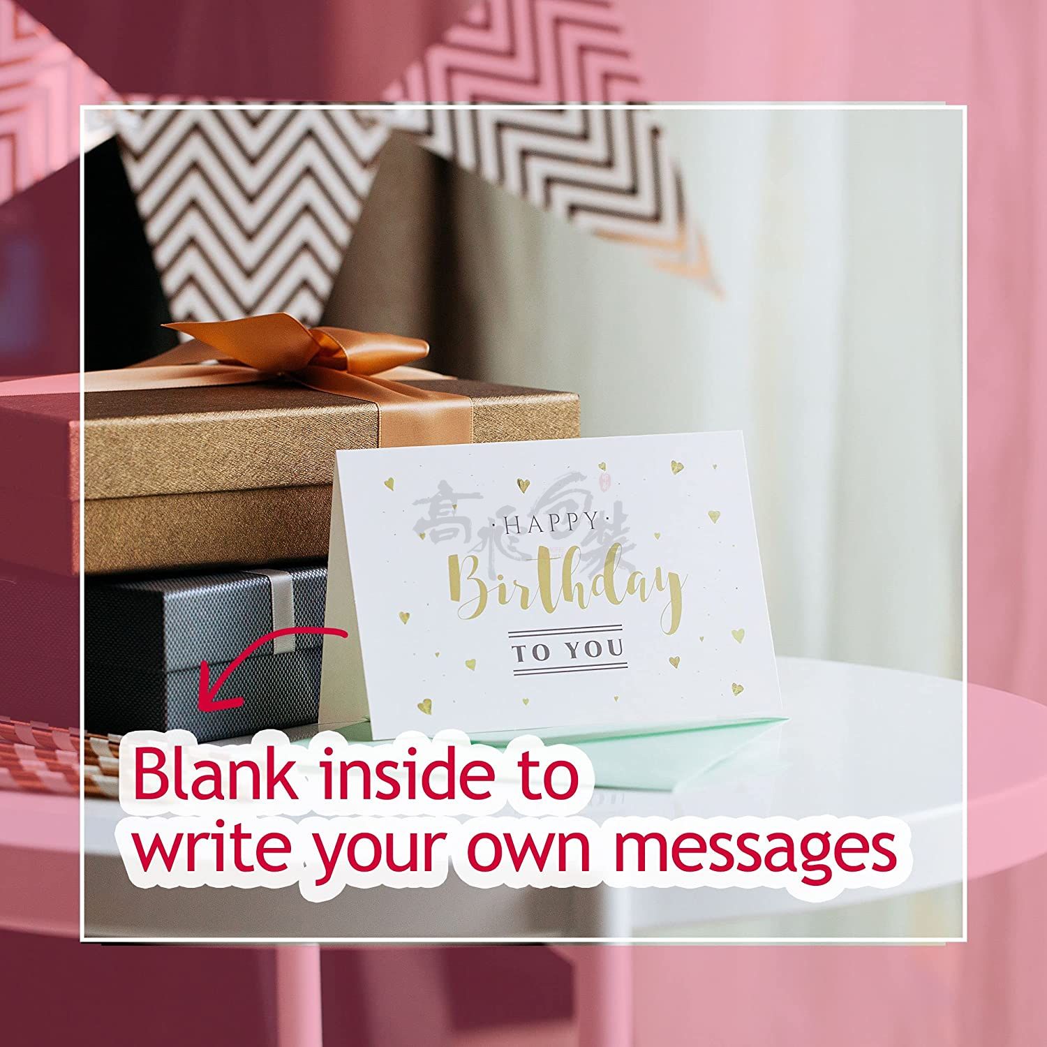 Custom Paper Envelopes and Labels Included Happy Birthday Cards Assortment With Greetings Inside Bulk Set Happy Birthday Cards