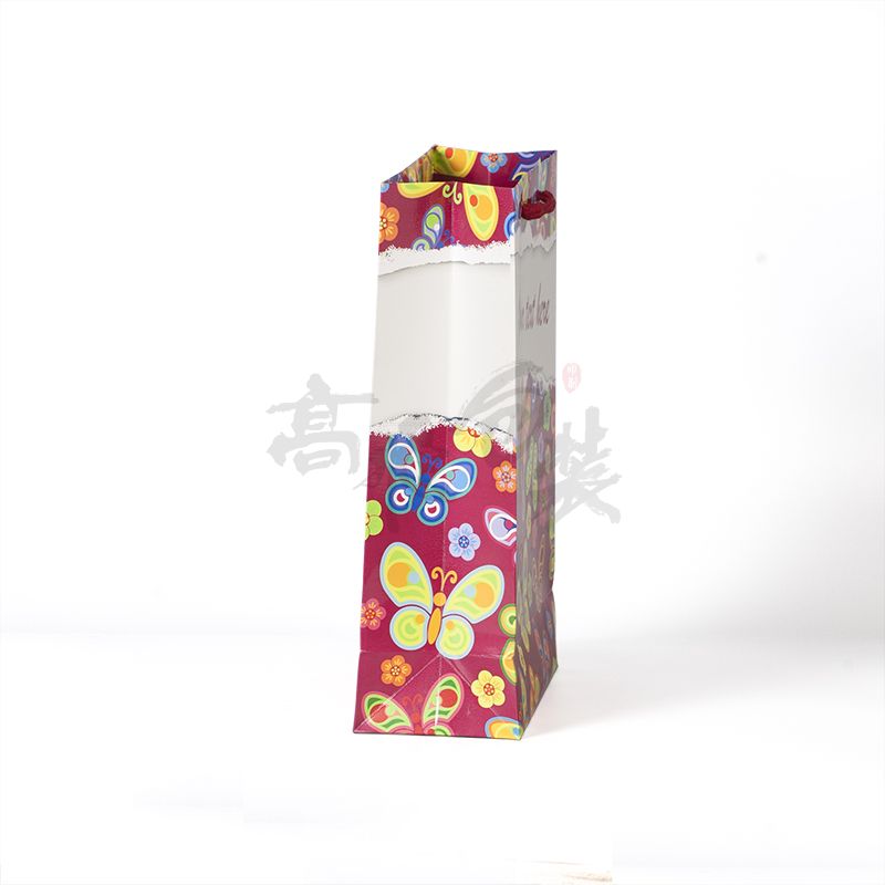 Factory Wholesale Custom Merry Christmas Paper Gift Bag With Handles