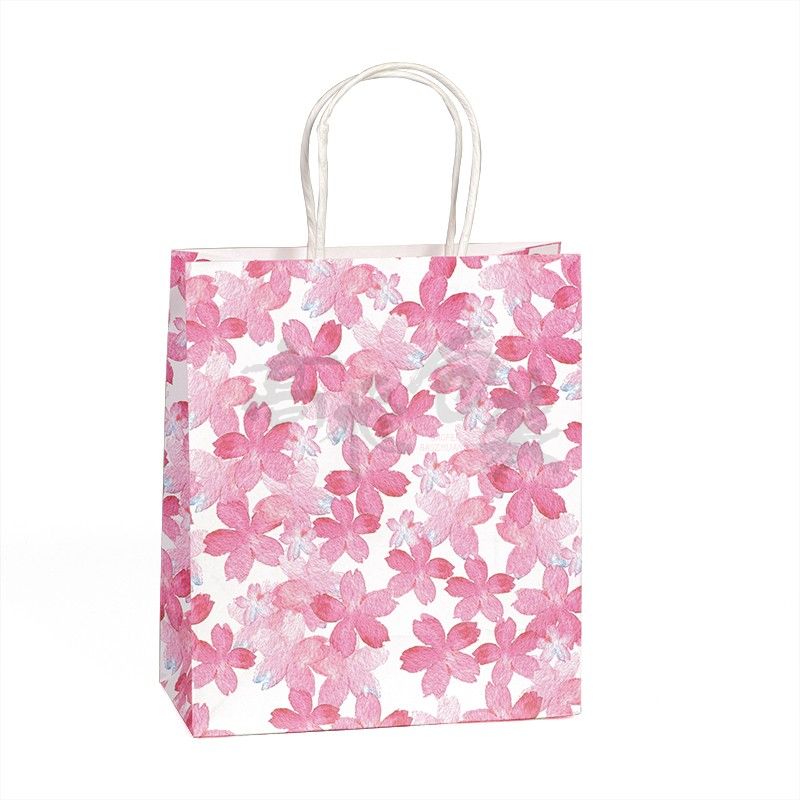 Eco friendly packaging design your own logo printed oem paper bag kraft shopping bag with handles