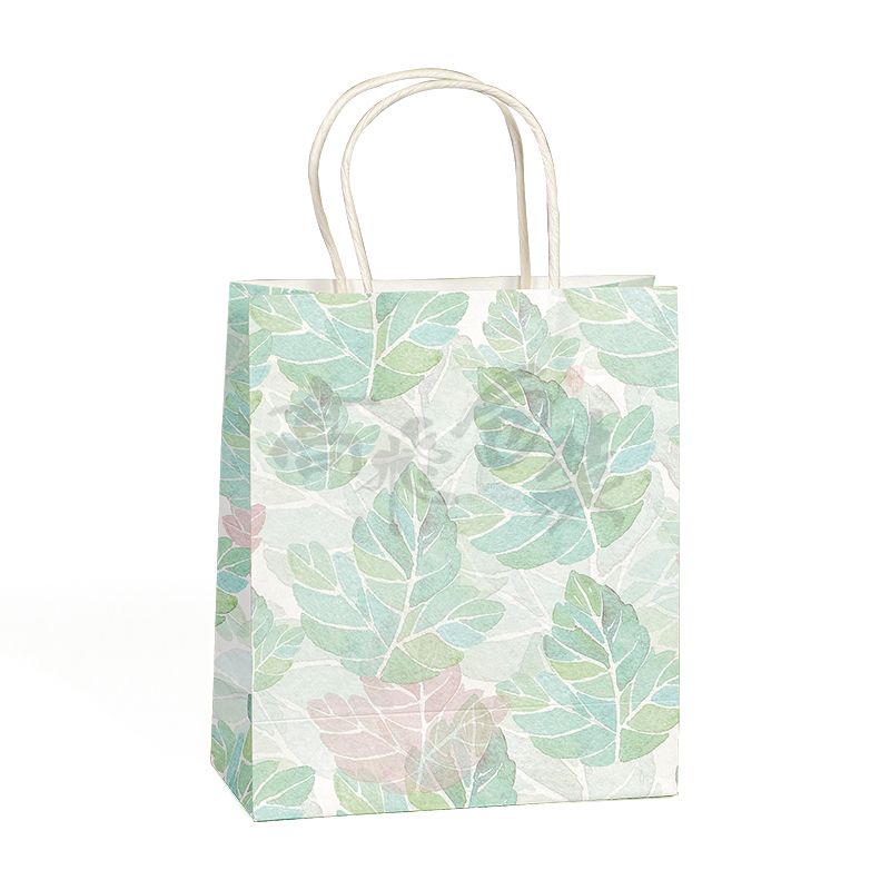 Eco friendly packaging design your own logo printed oem paper bag kraft shopping bag with handles