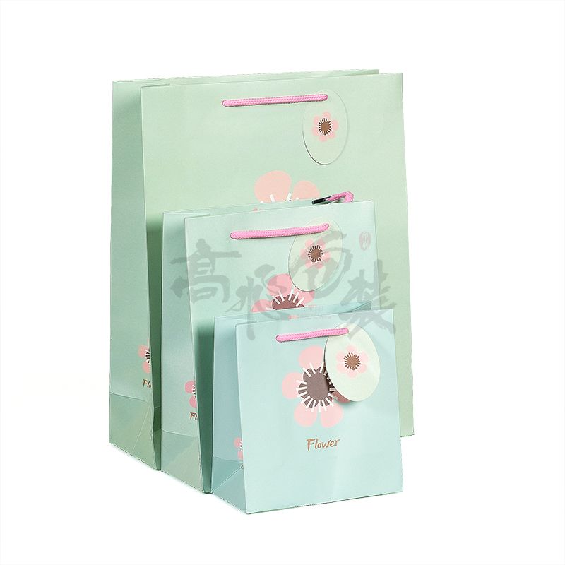 OEM Service Custom Logo waterproof glossy Shopping paper bag