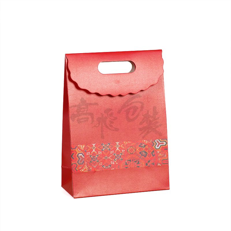 OEM Wholesale Wedding Craft Die Cut Hande Paper Gift Bag with Custom Logo for candy