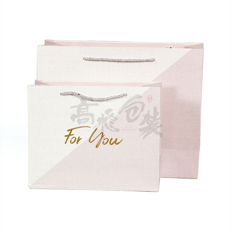 China Factory hot sale high capacity custom logo printed long handle folding paper bag