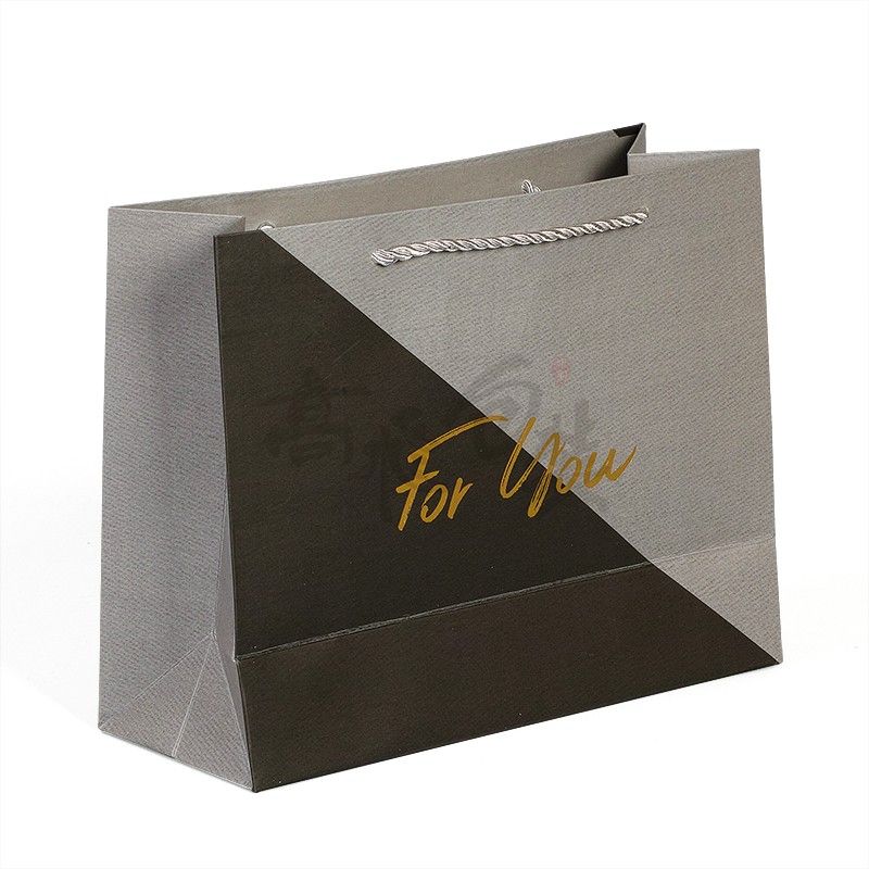 250 gsm art biodegradable automatic advertising shopping paper bag with custom logo printed