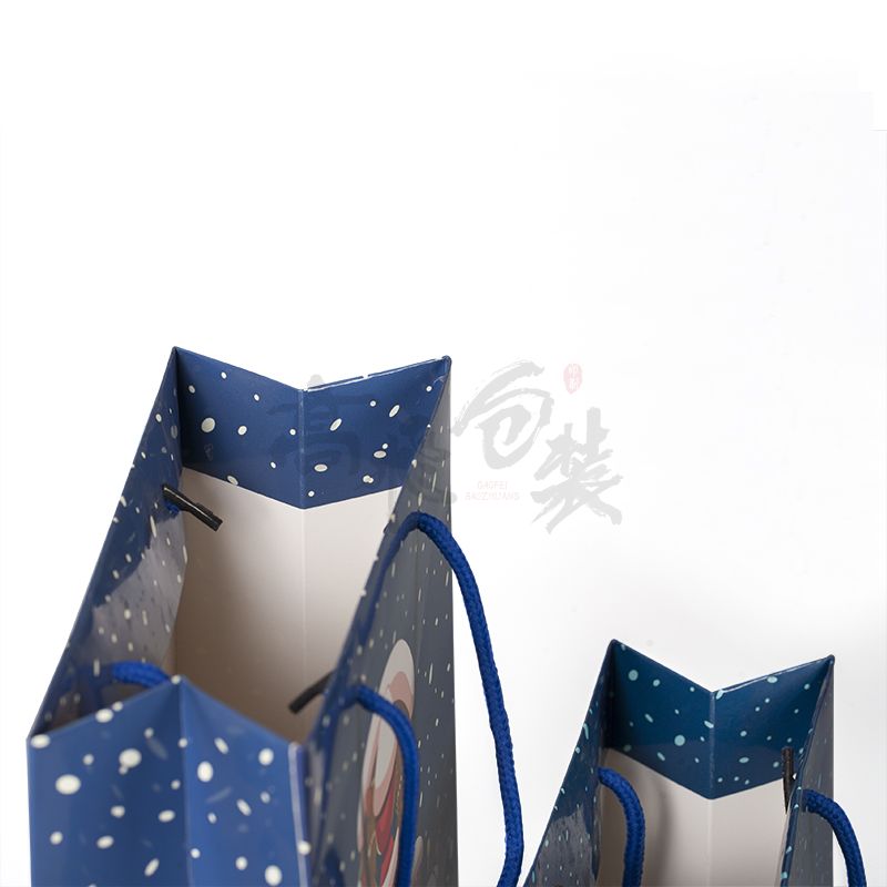 Custom Print With Logo Recycled 210gsm Art Coated Paper Shopping Bags With Handles